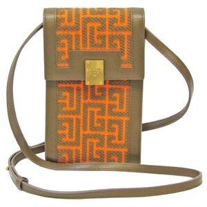 Balmain 1945 Jacquard Monogram Phone Crossbody Bag